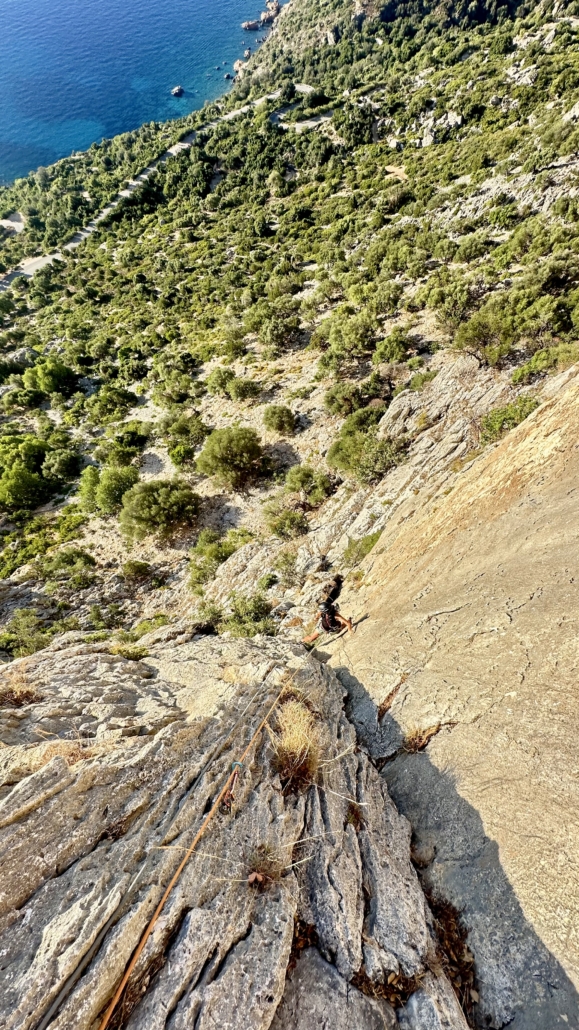 Sardinien 25, Pedra Longa-mit der Sonne um die Wetter klettern